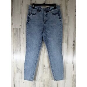 Soft Surroundings‎ Jeans 12 (32x28) Blue Acid Wash High Rise Skinny Stretchy